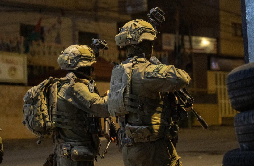 IDF troops operating in Judea-Samaria. (Credit: IDF SPOKESPERSON'S UNIT) IDF troops operating in Judea-Samaria. (Credit: IDF SPOKESPERSON'S UNIT)